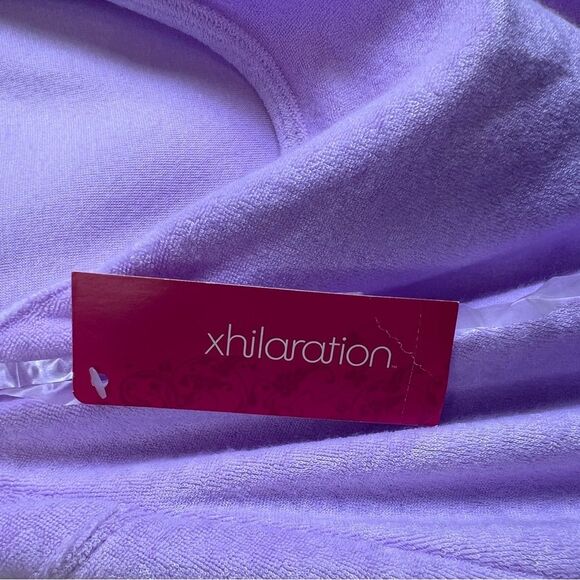 Xhilaration Medium Terry Cloth V-Neck Backless Tie Neck Dress New With Tags - Picture 5 of 8